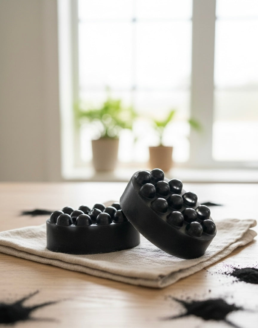 Activated Charcoal Massage Soap | Deep Cleansing Handmade Soap (150 g)