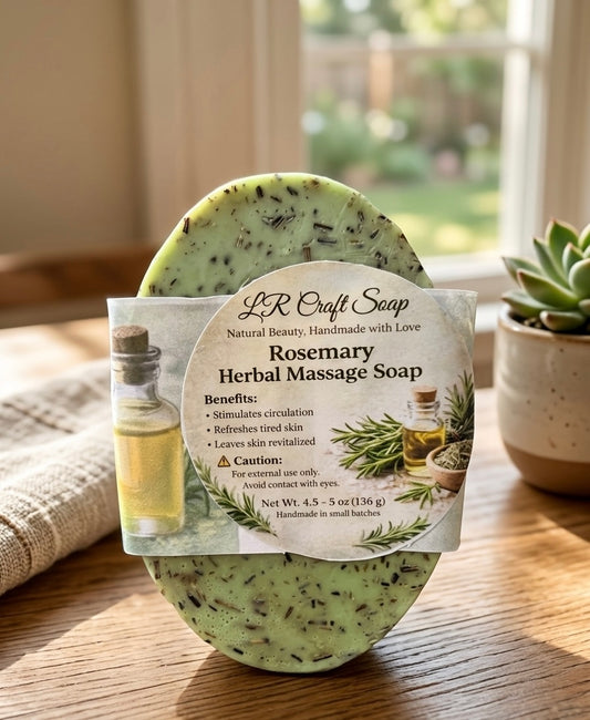 Rosemary Herbal Massage Soap | Natural Handmade Soap