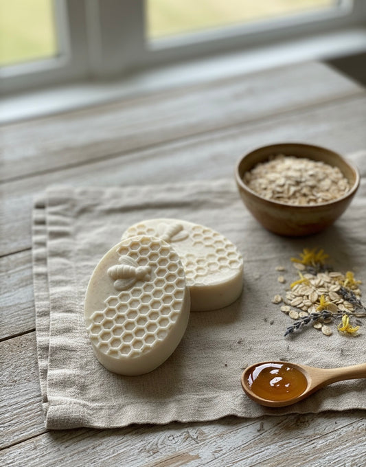 Oatmeal & Honey Nourishing Soap Bar | Natural Handmade Soap