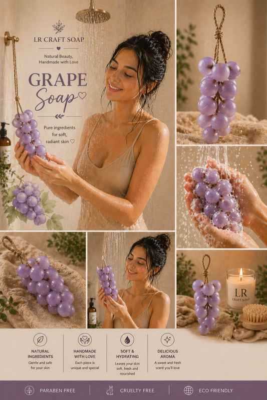 Grape Cluster Soap | Handmade Fruit Soap (100 g)