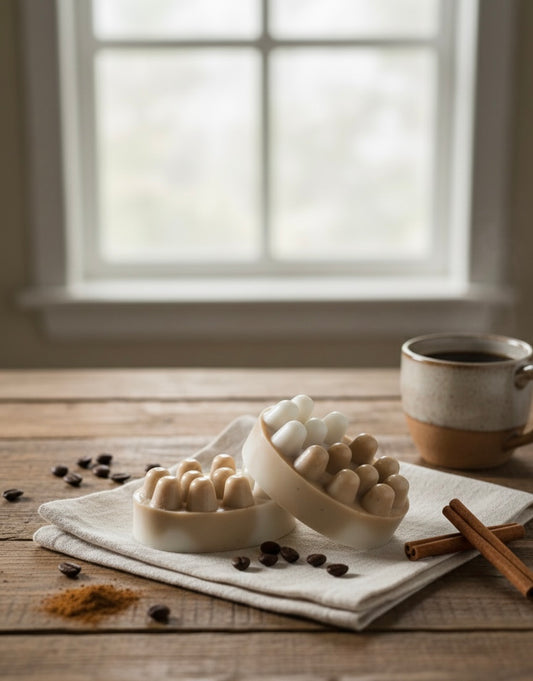 Cinnamon & Coffee Massage Soap | Natural Exfoliating Soap