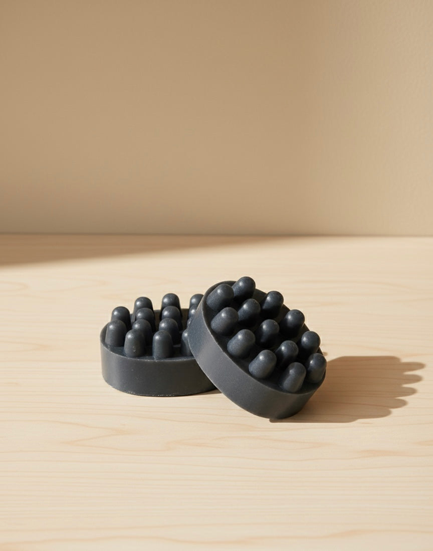 Handmade activated charcoal soap bar