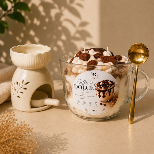 Caffè Dolce Dessert Candle – Cappuccino, Vanilla & Caffè Latte