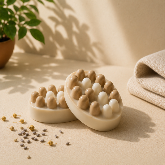 Coffee & Cinnamon Massage Soap | Handmade Self-Care Bar (150 g)