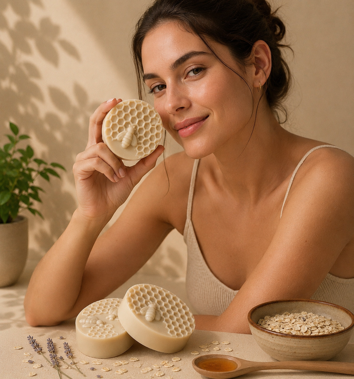 Oatmeal & Honey Nourishing Soap Bar | Natural Handmade Soap (100 g)