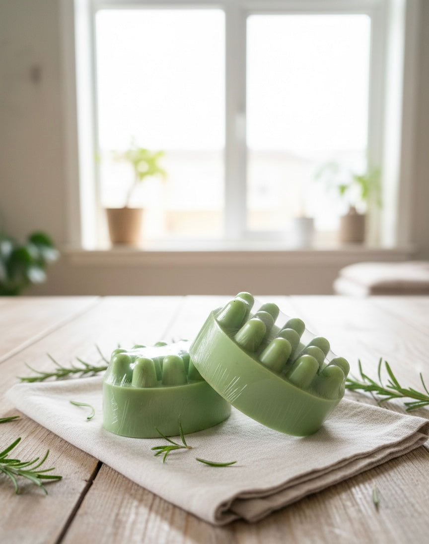 Handmade rosemary herbal massage soap bar for sensitive skin - LR Craft Soap 