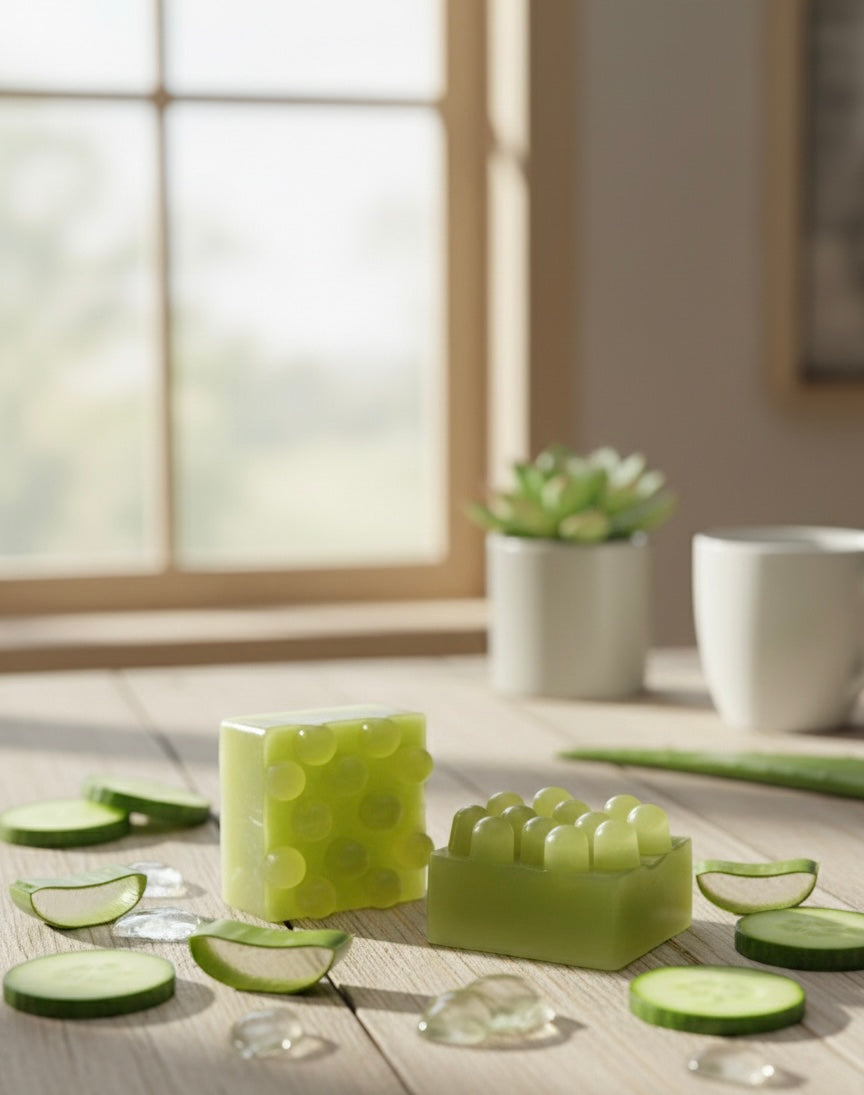 Cucumber & Aloe Fresh Soap Bar | Natural Handmade Soap