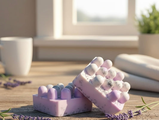 Lavender & Poppy Seed Massage Soap | Natural Handmade Soap