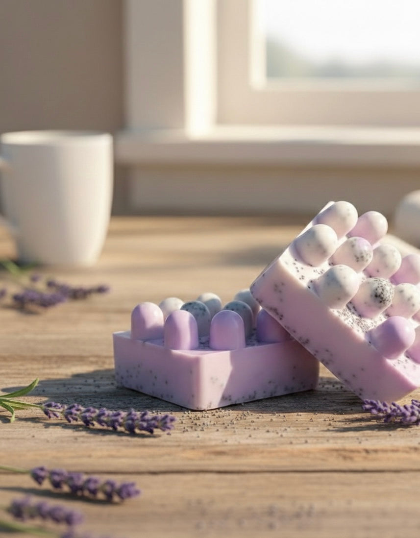 Lavender & Poppy Seed Massage Soap | Natural Handmade Soap