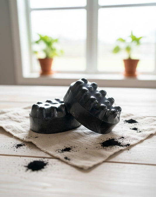 Activated Charcoal Massage Soap | Deep Cleansing Handmade Soap (150 g)