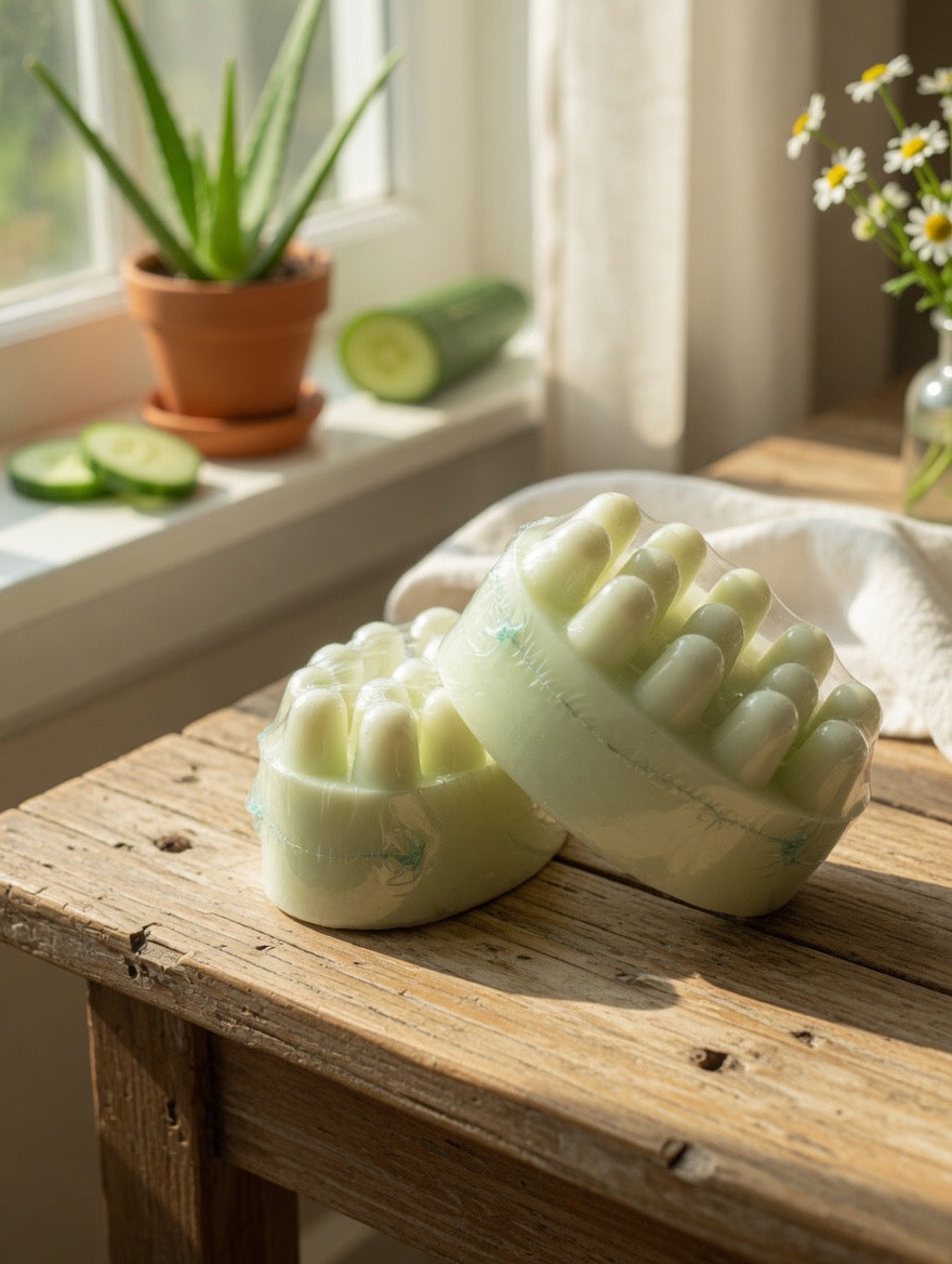 Cucumber & Aloe Fresh Soap Bar | Jabón Natural Artesanal 150 g