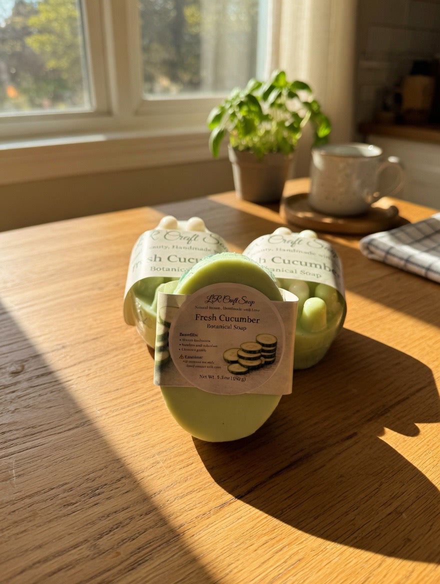 Cucumber Soap | Fresh & Hydrating Natural Handmade Soap (150 g)