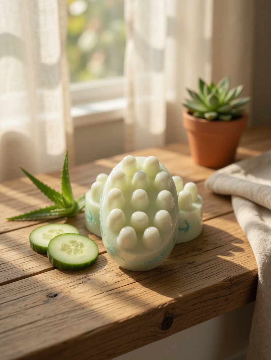 Cucumber & Aloe Fresh Soap Bar | Jabón Natural Artesanal 150 g