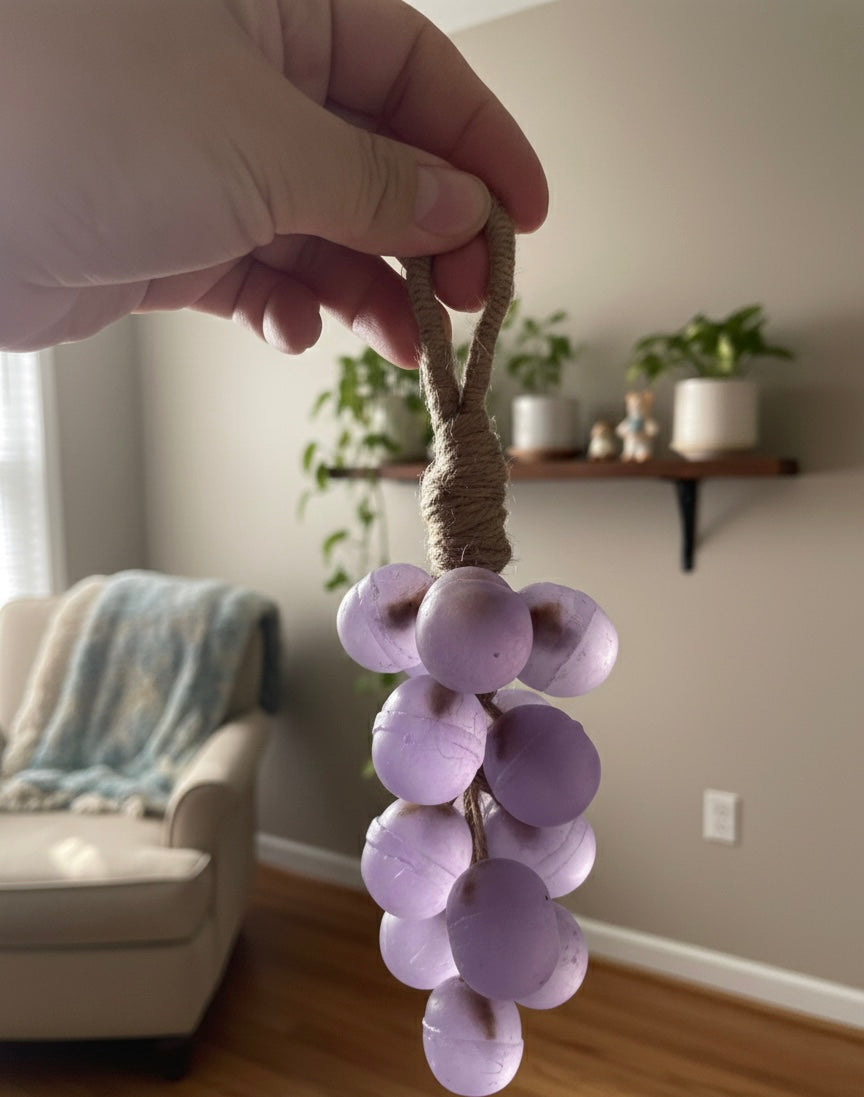 Handmade grape cluster fruit soap bar - LR Craft Soap , Richmond VA 