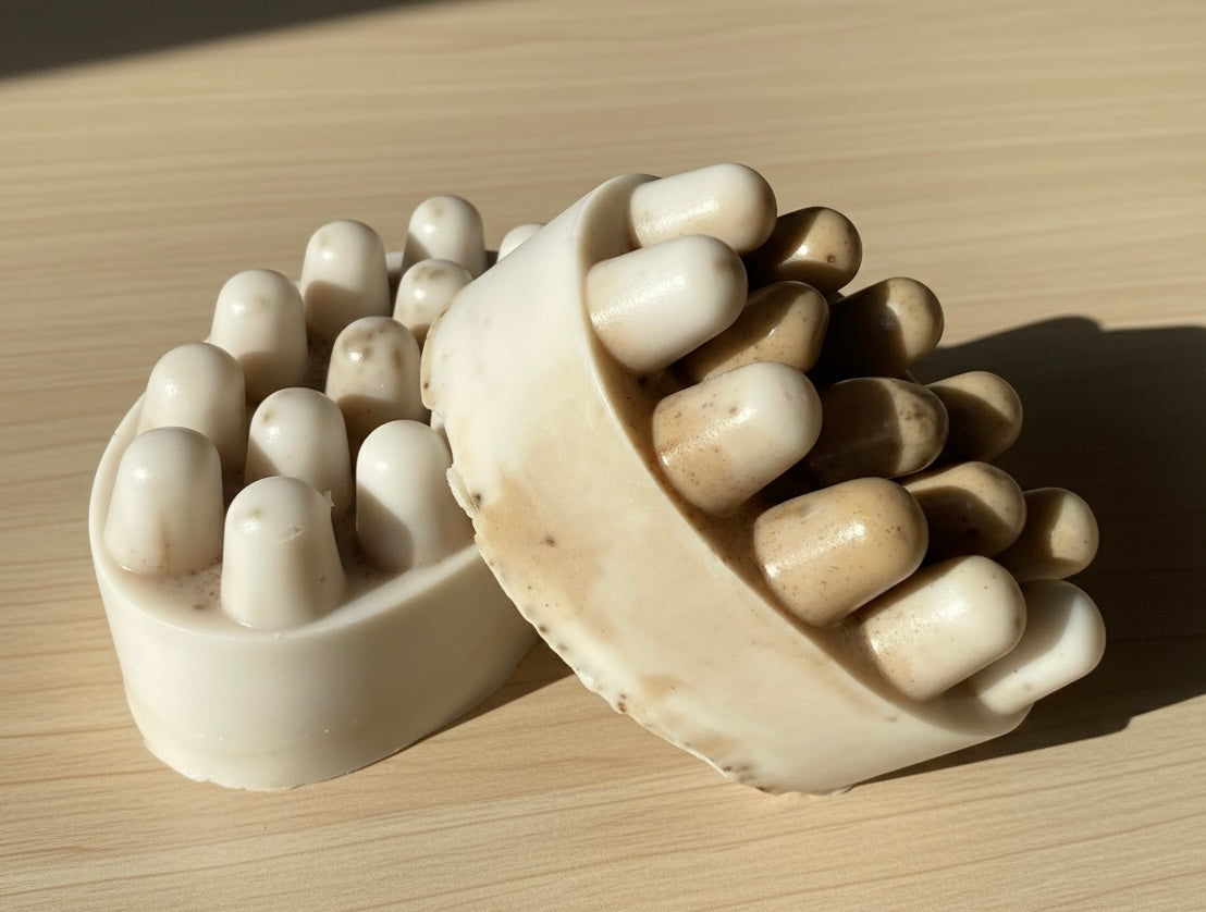 Handmade coffee and cinnamon soap bar”