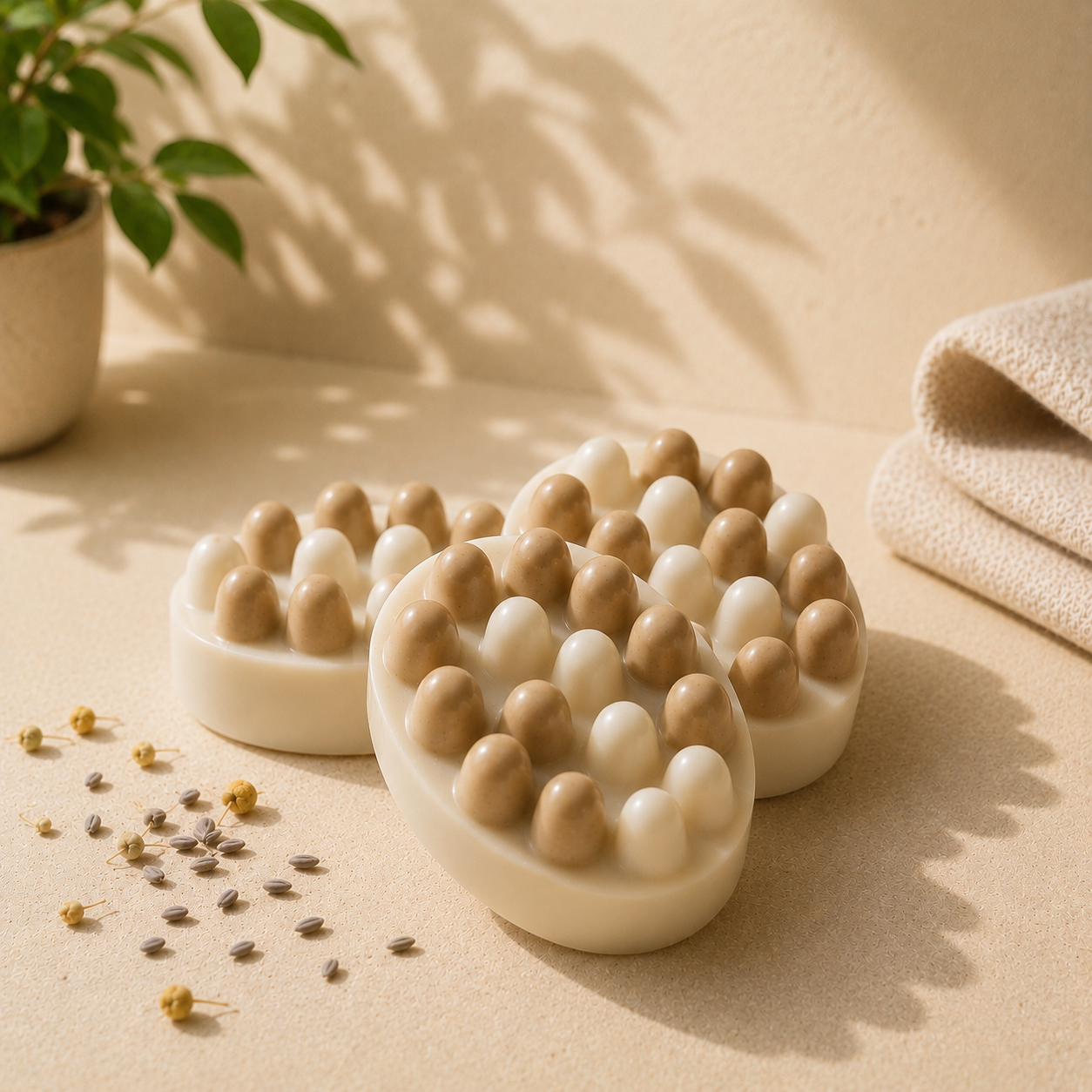 Handmade a coffee and cinnamon exfoliating massage soap bar - LR Craft Soap , Richmond VA 
