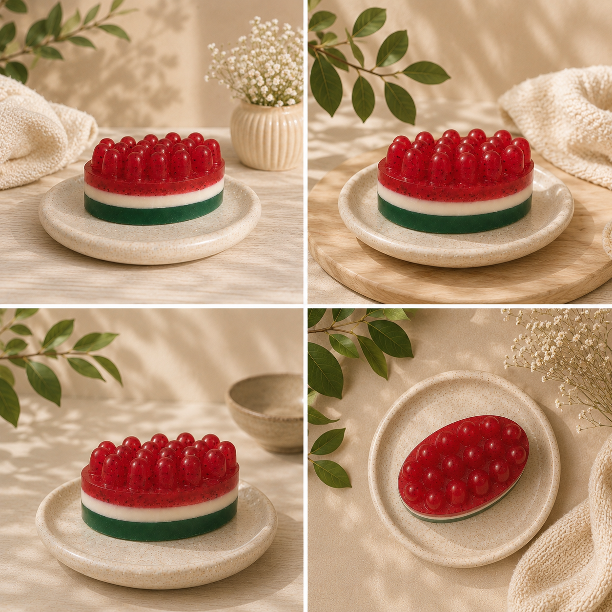 Watermelon Handmade Soap | Fresh Fruit Soap Bar (150 g)