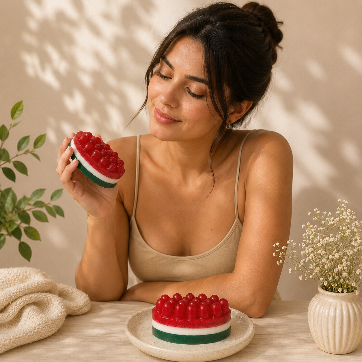 Watermelon Handmade Soap | Fresh Fruit Soap Bar (150 g)