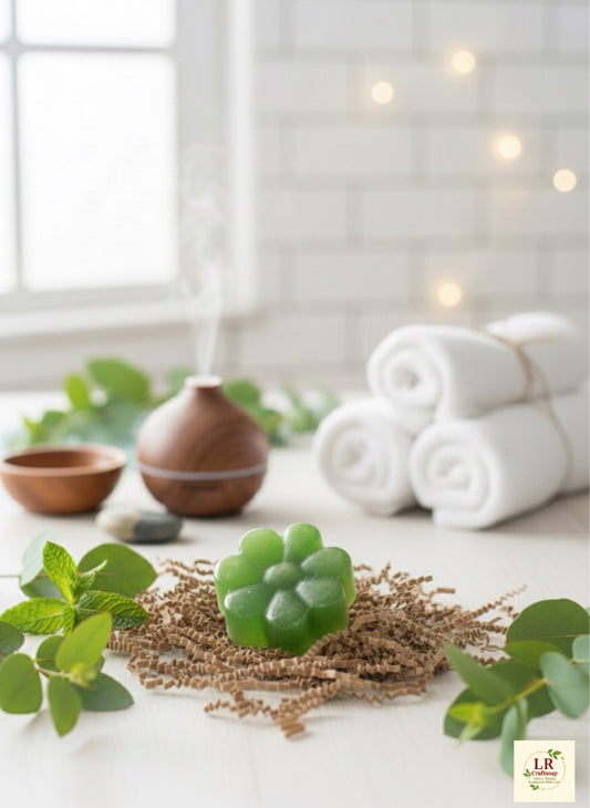 Green eucalyptus soap handmade