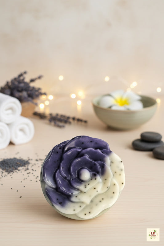 Lavender poppy seed soap by LR Craft Soaps
