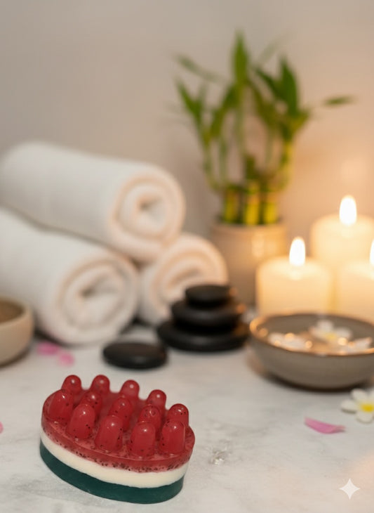 Handmade watermelon soap bar – LR Craft Soaps”