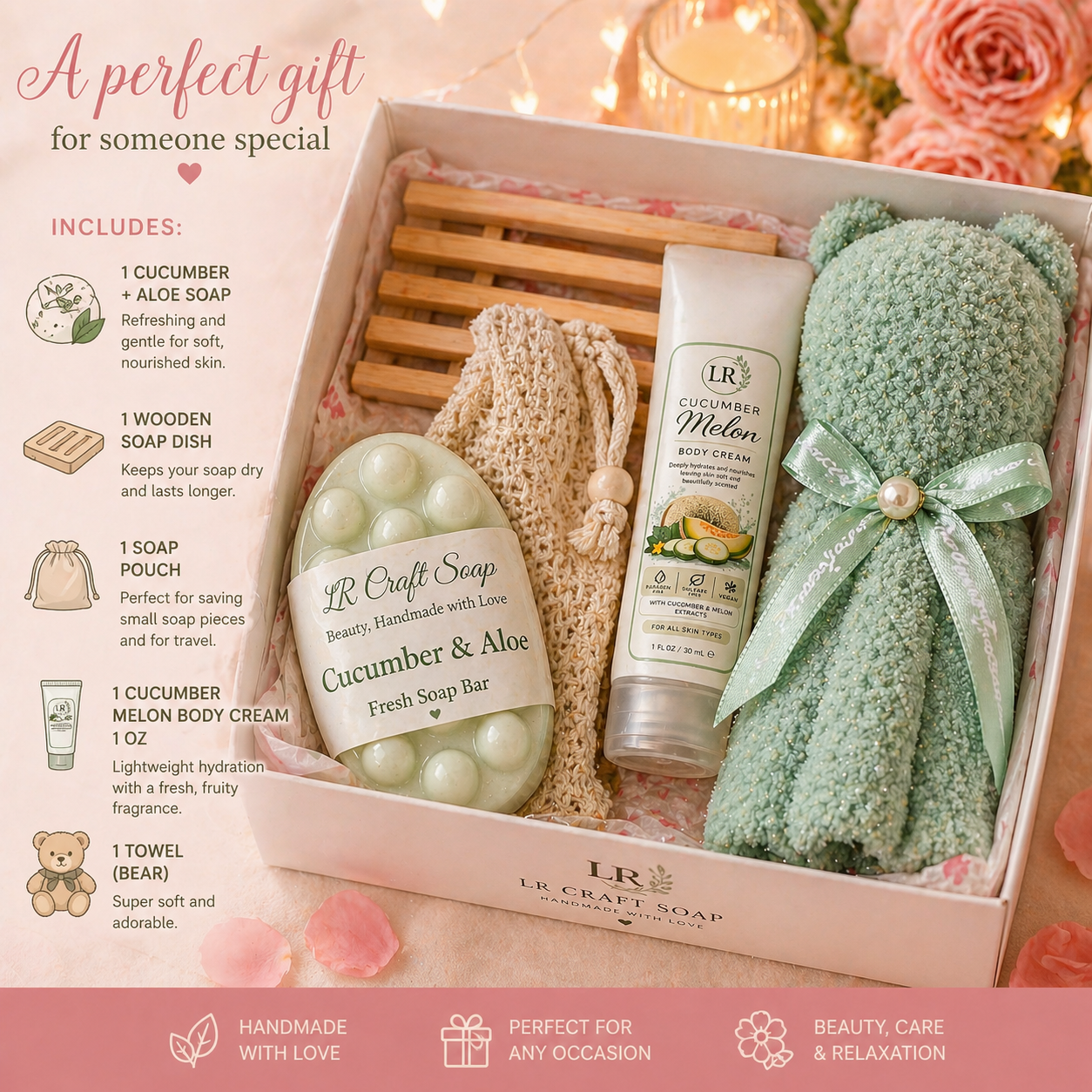 Luxury Self Care Gift Set 🎁 | Handmade Natural Spa Box