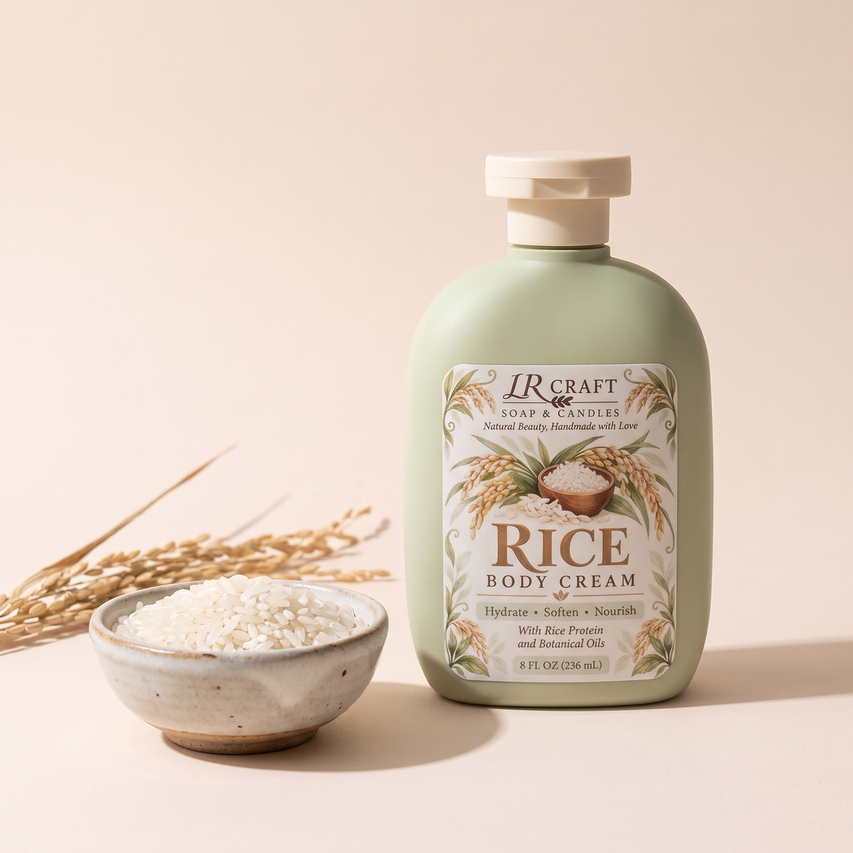 LR Craft Rice Body Cream – 8 fl oz